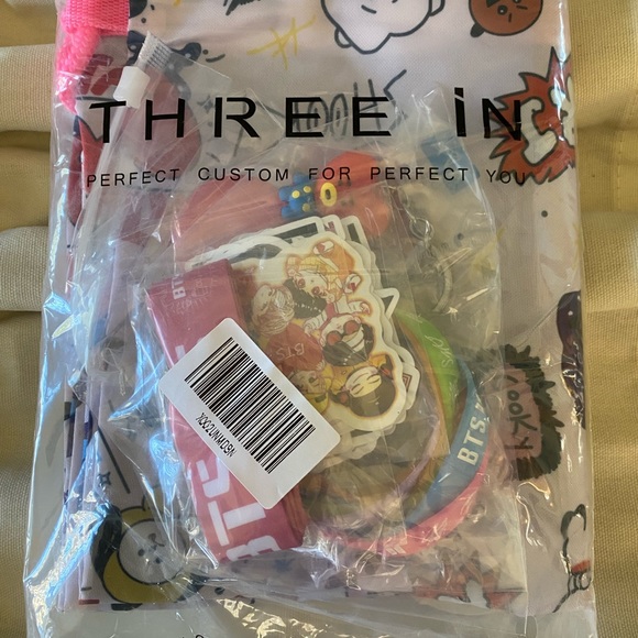 BTS 21 Line Friends plushie Cooky Tata keychain postcards necklaces bracelets - Picture 10 of 17